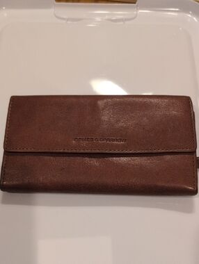 Spikes & Sparrow Brown Leather Wallet for Women
